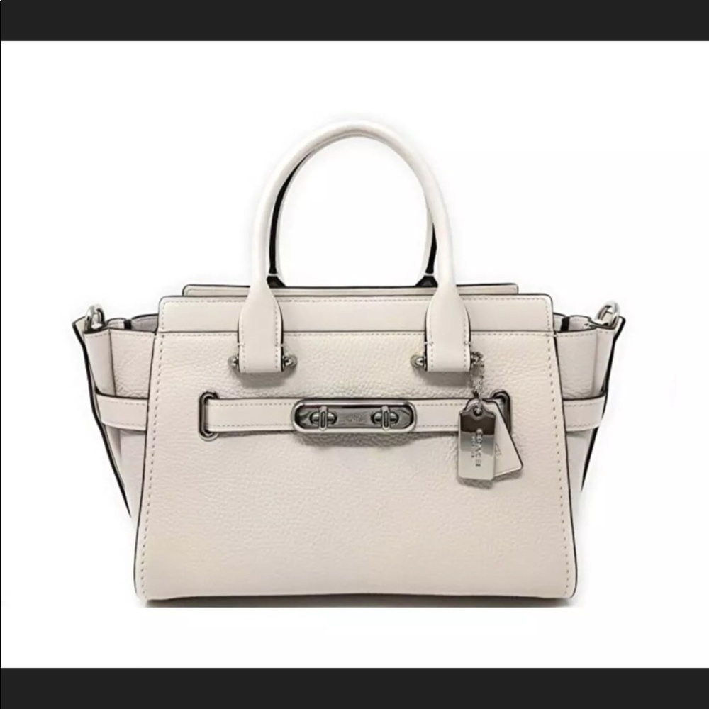 COACH Swagger 27 Chalk Satchel Handbag